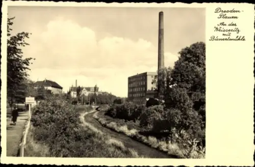 Ak Dresden Plauen, An der Weisseritz, Bienertmühle
