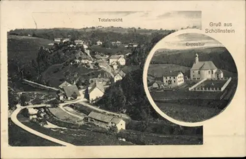 Ak Schöllnstein Iggensbach Niederbayern, Totalansicht, Expositur