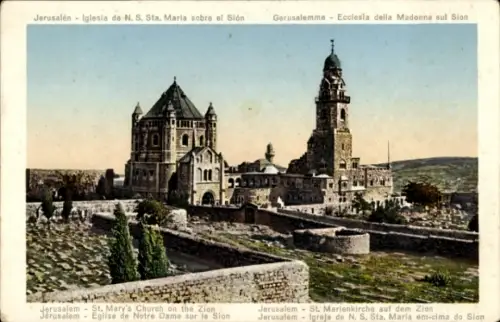 Ak Jerusalem Israel, St. Maria Kirche,  Sion