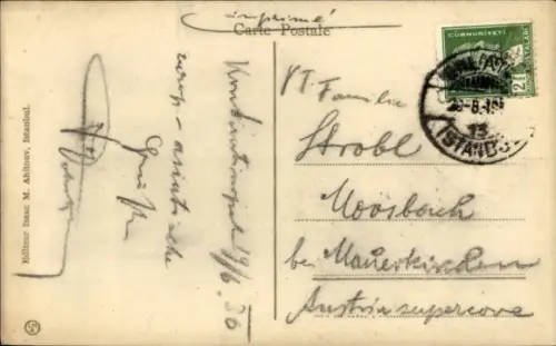 Ak Constantinople Türkei, Mosquée Sultan Ahmed et l'Hippodrome