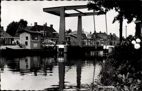 Ak Echtenerbrug Friesland, Zugbrücke