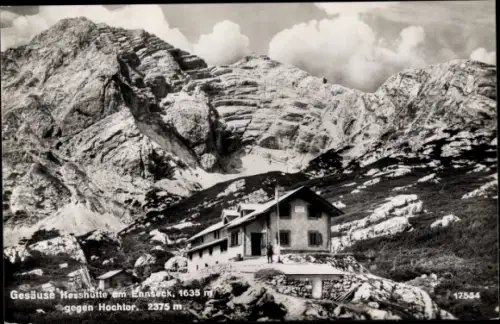 Ak Johnsbach im Gesäuse Steiermark, Hesshütte gegen Hochtor
