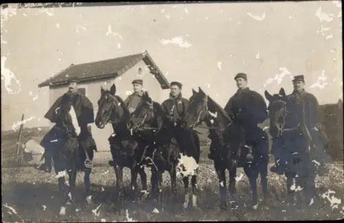Ak Meurthe et Moselle Frankreich, Französische Soldaten zu Pferde