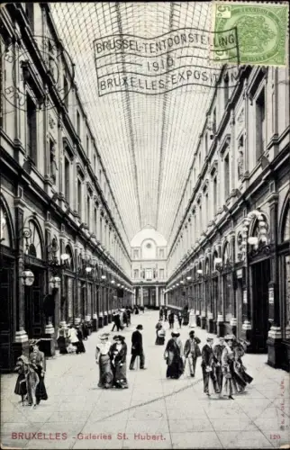 Ak Bruxelles Brüssel, Galeries Saint Hubert