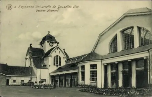 Ak Bruxelles Brüssel, Ausstellung 1910, Pavillon Allemand