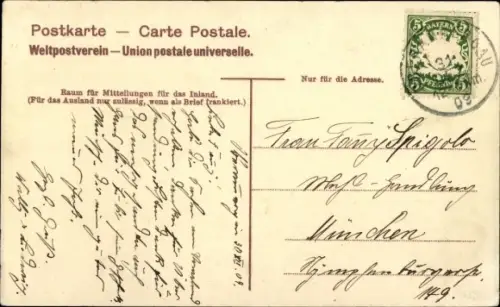 Ak Bad Bayersoien in Oberbayern, Partie an der Ammer