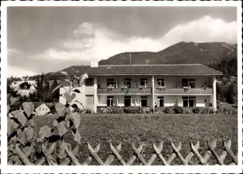 Ak Garmisch Partenkirchen in Oberbayern, Kurpension auf dem Leitenfeld