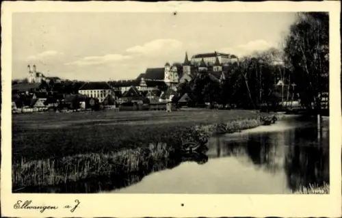 Ak Ellwangen an der Jagst Württemberg, Gesamtansicht