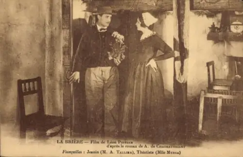 Ak Filmszene La Brière, Schauspieler A. Tallier, Schauspielerin Myrga