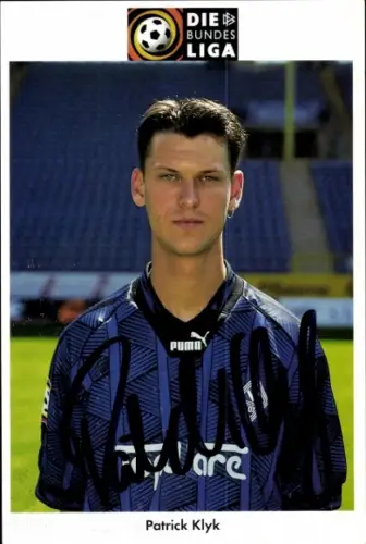 Autogrammkarte Fußballer Patrick Klyk, SV Waldhof Mannheim 07, Autogramm