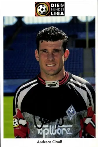 Autogrammkarte Fußballer Andreas Clauß, SV Waldhof Mannheim 07, Autogramm