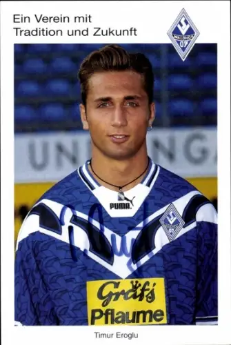 Autogrammkarte Fußballer Timur Eroglu, SV Waldhof Mannheim 07, Autogramm