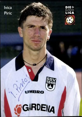 Autogrammkarte Fußballer Ivica Piric, SSV Ulm 1846, Autogramm