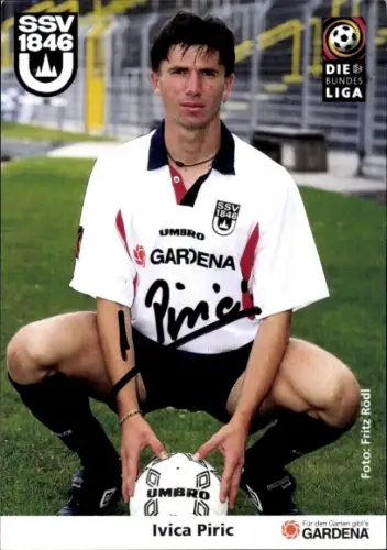 Autogrammkarte Fußballer Ivica Piric, SSV Ulm 1846, Autogramm