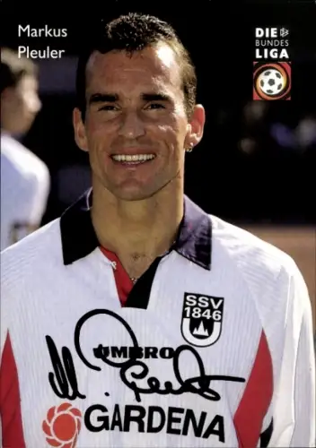 Autogrammkarte Fußballer Markus Pleuler, SSV Ulm 1846, Autogramm