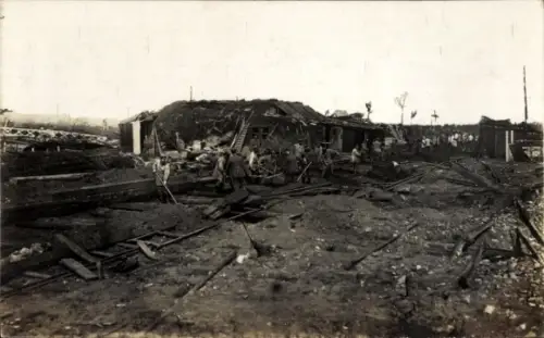 Foto Ak Houthem Valkenburg Limburg Niederlande, Ruinen, Kriegszerstörung I. WK