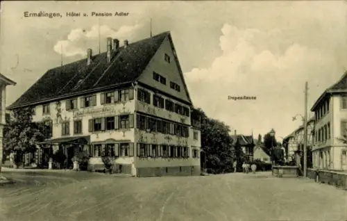 Ak Ermatingen Kanton Thurgau, Hotel und Pension Adler, Dependance