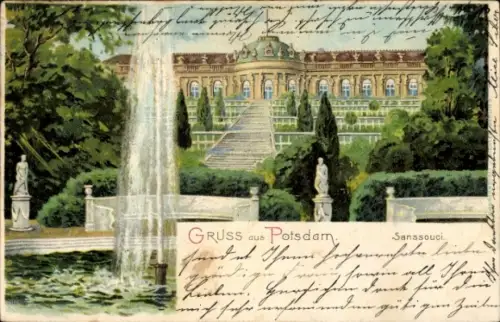 Litho Potsdam, Schloss Sanssouci