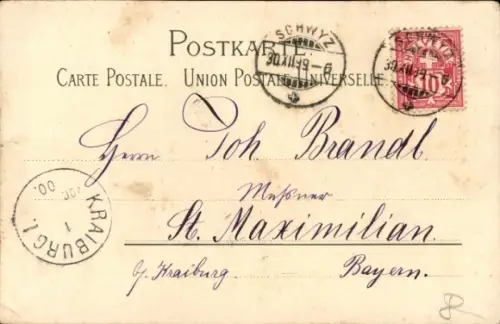 Passepartout Ak Schwyz Stadt Schweiz, Kollegium Maria-Hilf