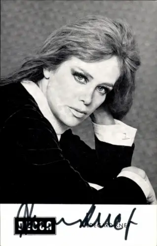 Ak Sängerin und Schauspielerin Hildegard Knef, Portrait, Decca Schallplatten