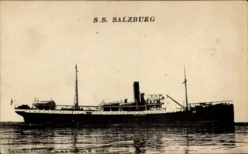 Ak Dampfe S.S. Salzburg, Österreichischer Lloyd