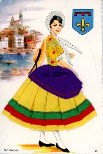 Material Ak Junge Frau in Volkstracht