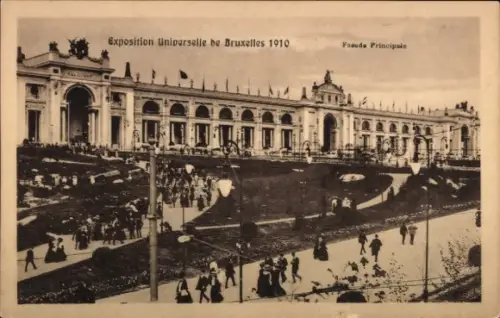 CPA Exposition Universelle de Bruxelles 1910, Facade Principale