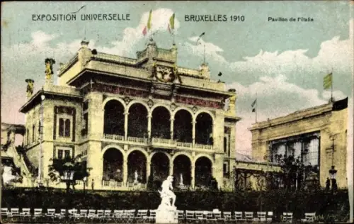 Ak Bruxelles Brüssel, Expo 1910, Weltausstellung, Pavillon de l'Italie
