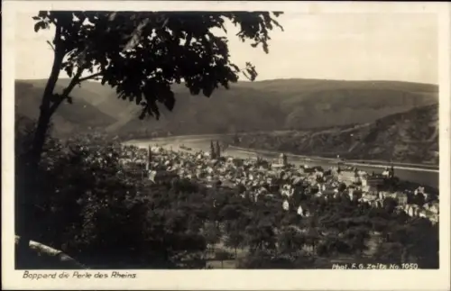Ak Boppard am Rhein,  Perle des Rheins, Flusslandschaft, Fotografie