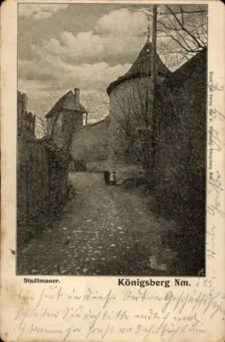 Ak Chojna Königsberg Neumark Ostbrandenburg, Stadtmauer