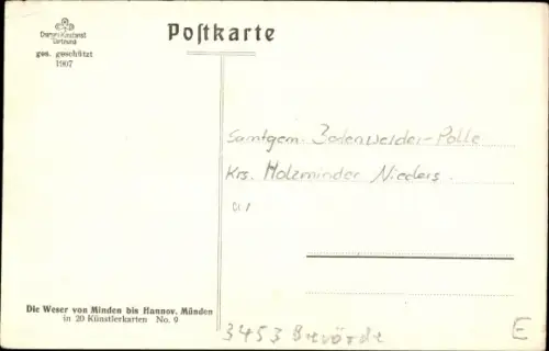 Ak Brevörde an der Weser, Wesertal