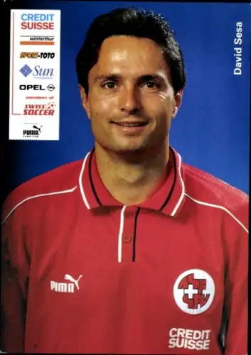 Autogrammkarte Fußballer David Sesa, SFV ASF, Schweiz