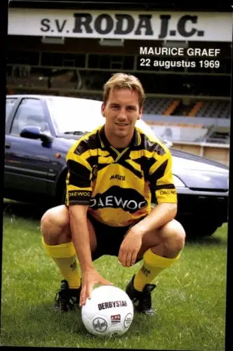 Autogrammkarte Fußballer Maurice Graef, Roda JC Kerkrade