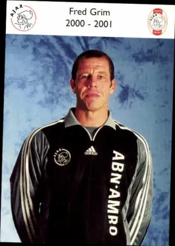 Autogrammkarte Fußballer Fred Grim, Ajax Amsterdam