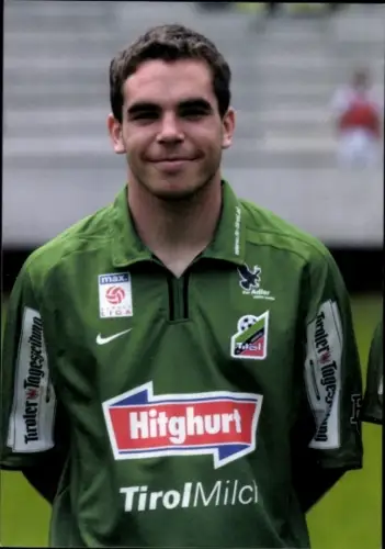 Autogrammkarte Fußballer Wolfgang Mayer, FC Tirol