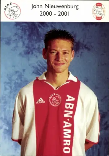 Autogrammkarte Fußballer John Nieuwenburg, AFC Ajax Amsterdam