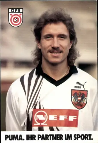 Autogrammkarte Fußballer Robert Pecl, Rapid Wien