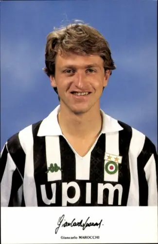Autogrammkarte Fußballer Giancarlo Marocchi, Autogramm