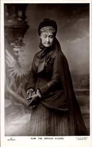 Ak Kaiserin Eugénie de Montijo, Portrait