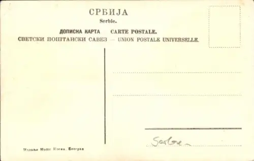 Ak Prinzessin von Serbien in Tracht, Portrait