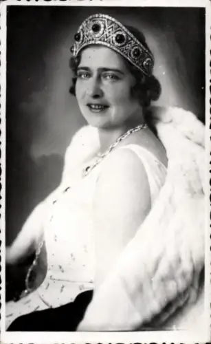 Ak Königin Marie von Jugoslawien, Portrait