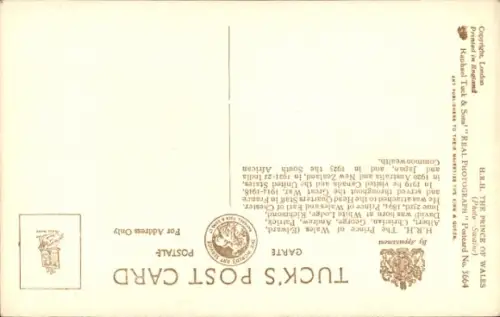 Ak Prince of Wales, Portrait