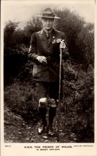 Ak Prince of Wales in Scout Uniform, Portrait