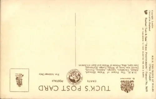 Ak Prince of Wales, Eduard VIII., Edward Windsor, Portrait, Uniform