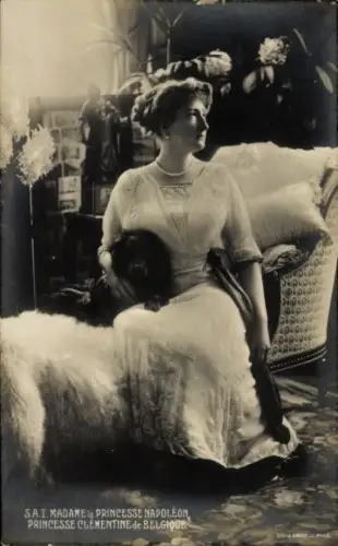Ak Princesse Napoléon Clémentine de Belgique, Portrait