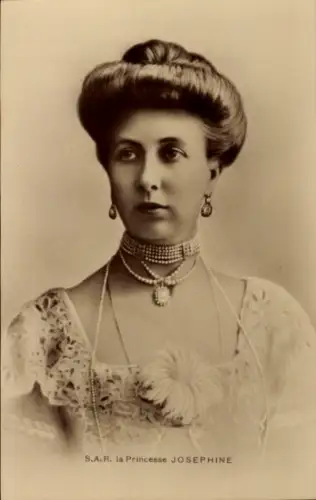 Ak Prinzessin Joséphine Caroline von Belgien, Portrait