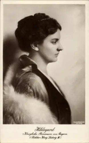Ak Prinzessin Hildegard von Bayern, Tochter von König Ludwig III, Portrait
