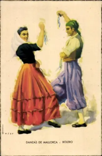 Künstler Ak Tänze von Mallorca, Bolero