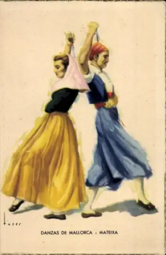 Künstler Ak Tänze von Mallorca, Mateixa