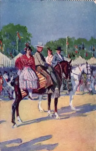 Künstler Ak Bertuchi, Mariano, Grupas andaluzas